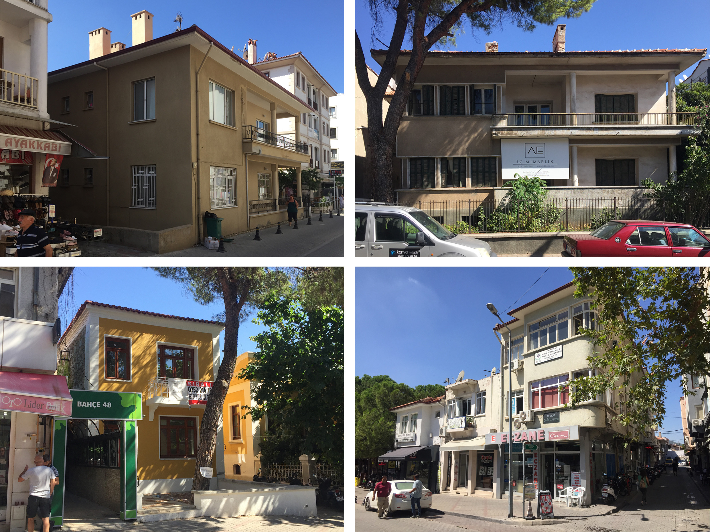 Figure 5. Examples of the vernacular buildings between 1920s and 1970s.