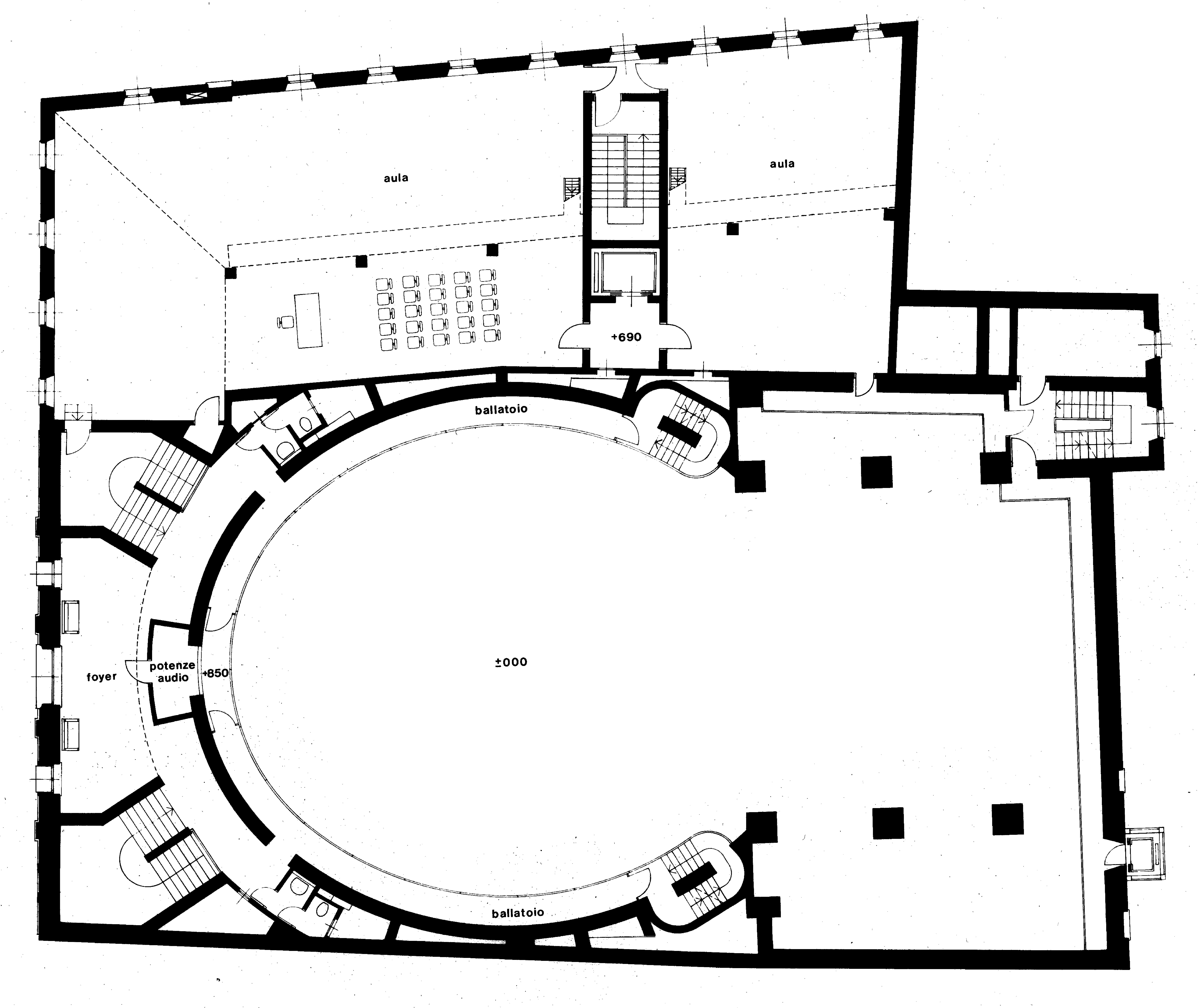 Figure 3. Architectural plan of the Fossati theater