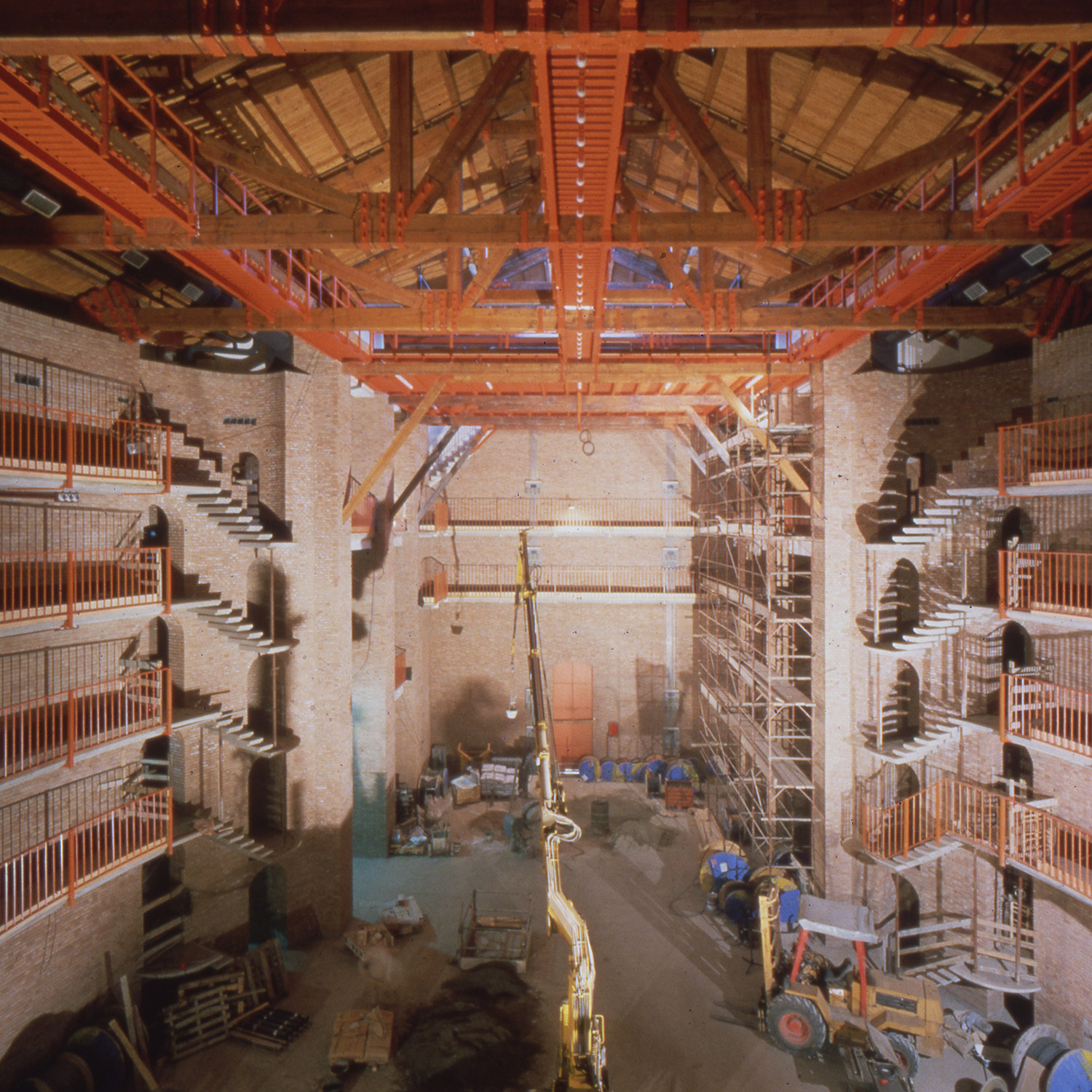 Figure 5. Construction phases of the Fossati Theater