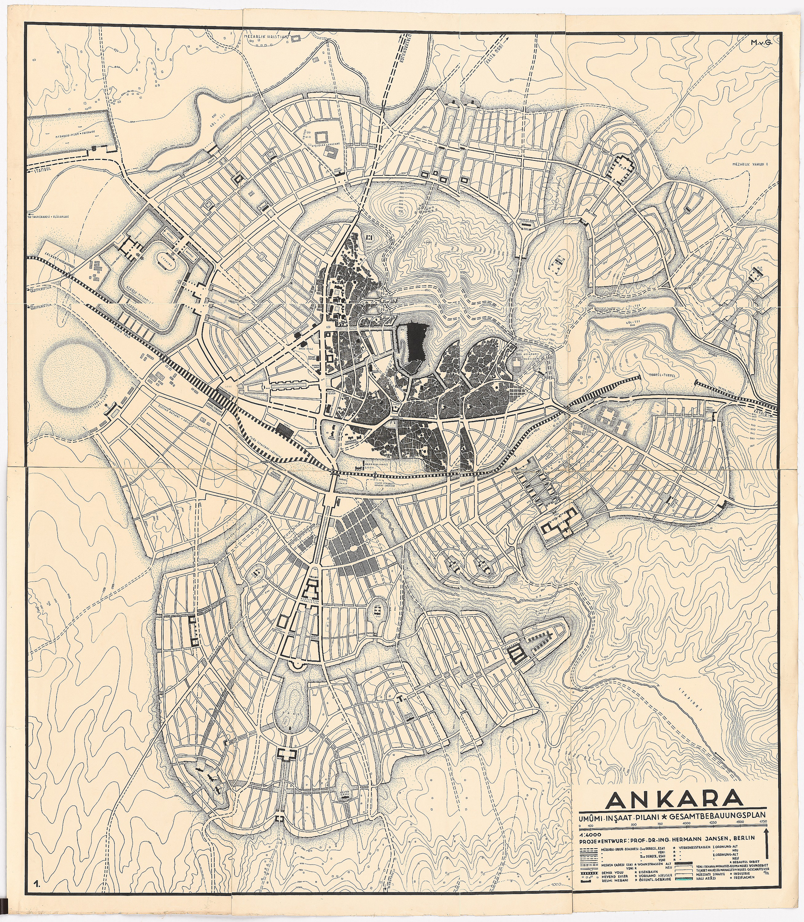 Figure 3. Jansen Plan. Architekturmuseum der TU Berlin, Inv. Nr. 22583