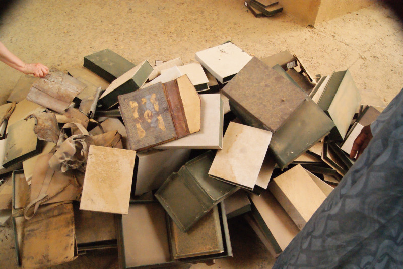 Figure 2. Timbuktu, Mali, January 2013, Islamist insurgents retreating from Timbuktu set fire to a library containing thousands of priceless historic manuscripts. Artwork in the public domain ©Unesco