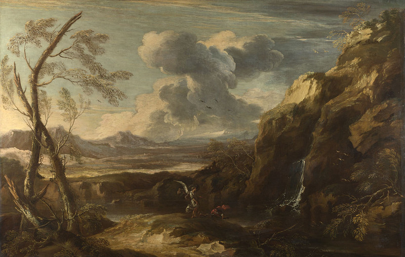 Figure 7. Salvator Rosa, Landscape with Tobias and the Angel, 1660-73