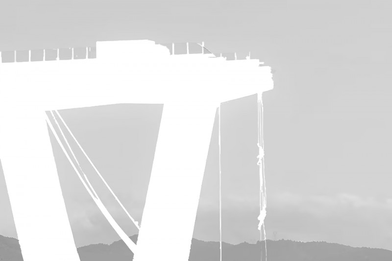 Figure 1. Viadotto Polcevera or Ponte Morandi. Collage by the author, original photos by an unknown author