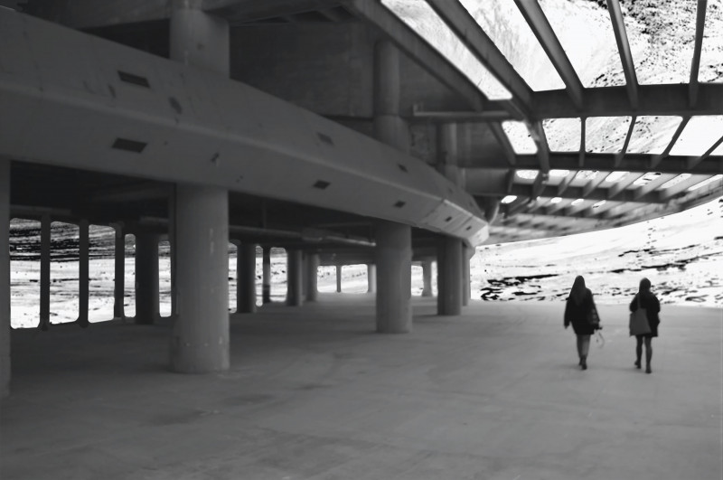 Figure 2. Palasport di Genova or Padiglione S. Collage by the author, original photos by the author